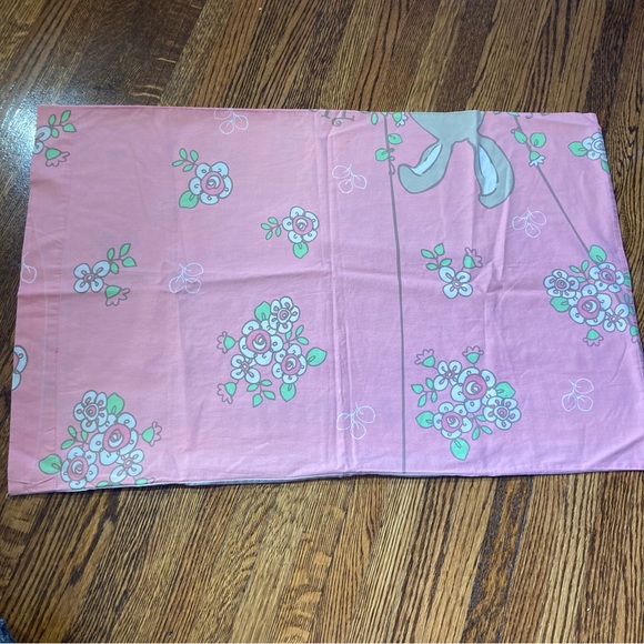 5/$25 Cute y2k “ Fun Time in Fairy Land “ Bunny Rabbit Pillowcase Pink floral - Picture 4 of 5
